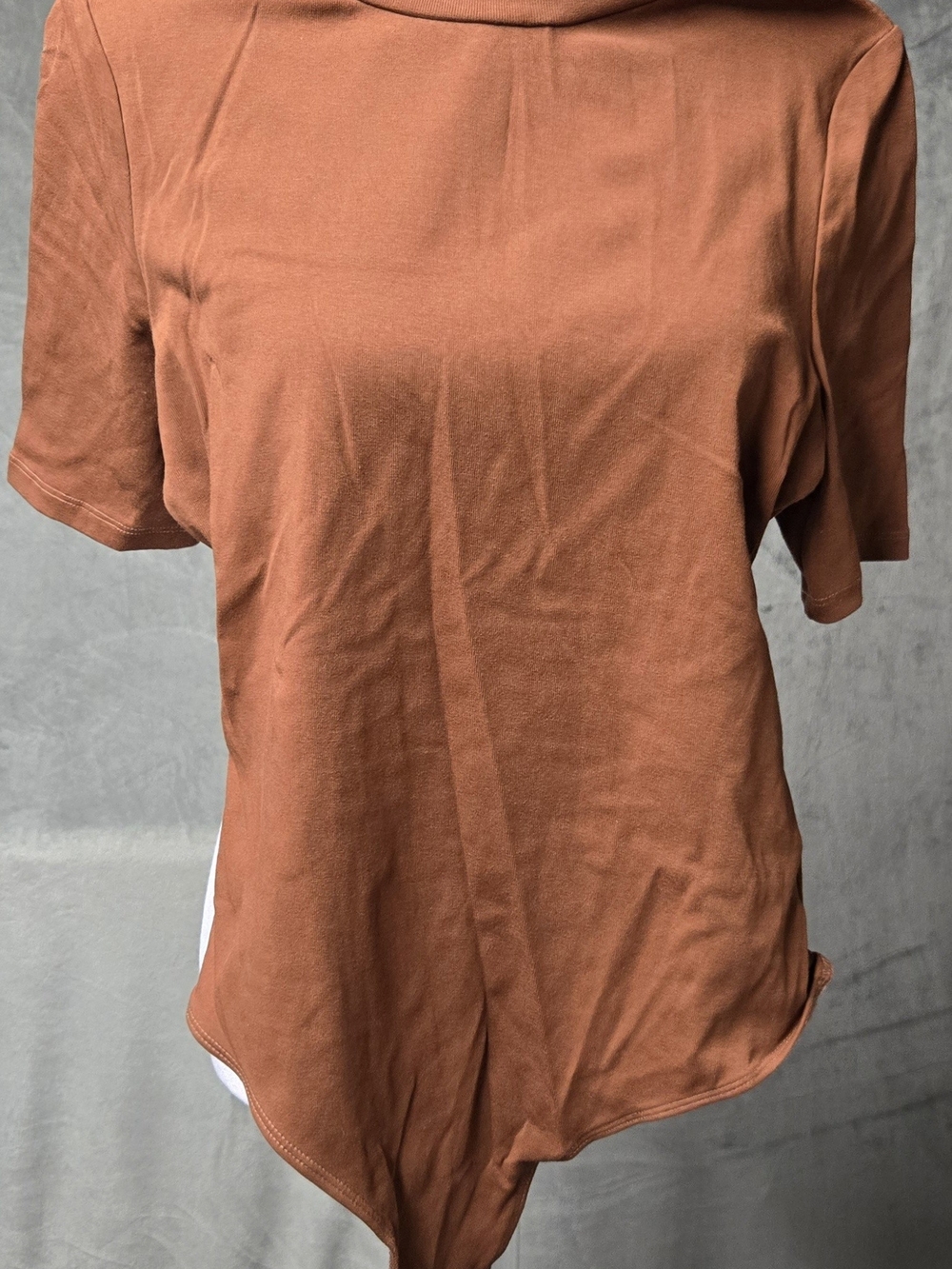 Women's Rust Short-Sleeve Bodysuit